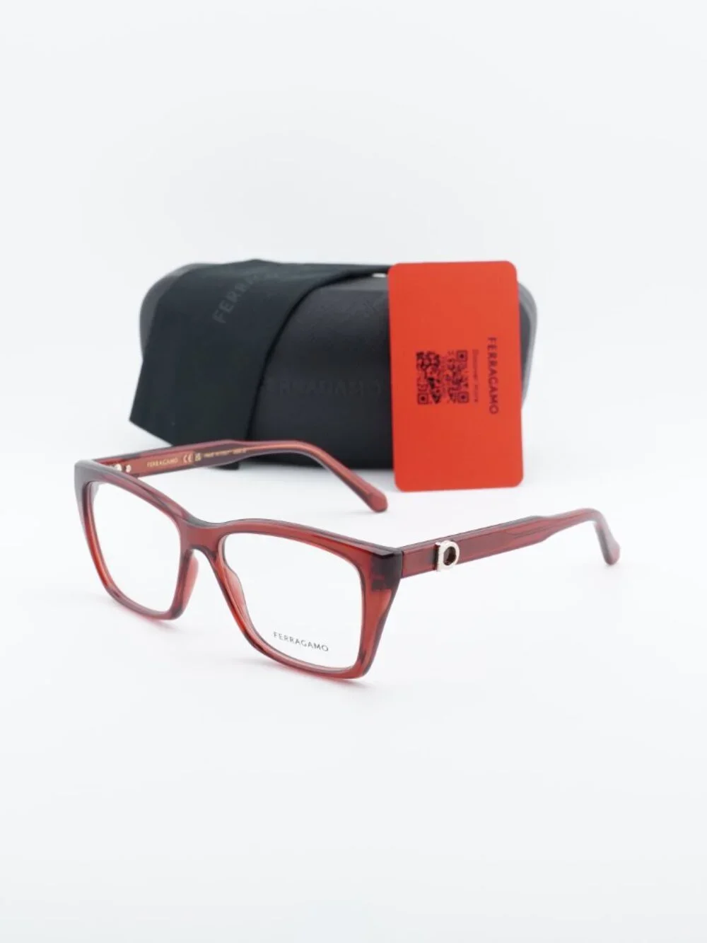 Salvatore Ferragamo SF3030E 616 Square Eyeglasses 54mm – Red